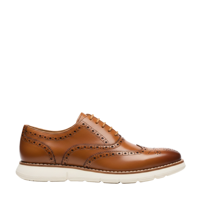 Classic Elegance Leather Wingtip Oxford Shoes