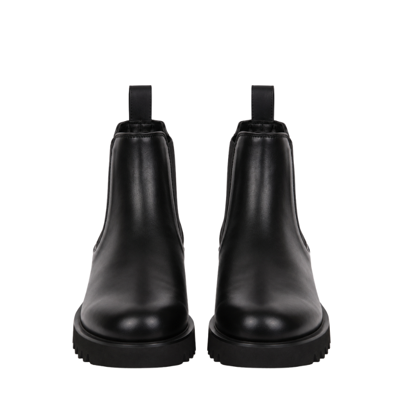 Classic Italian Chunky Lug Sole Chelsea Boots