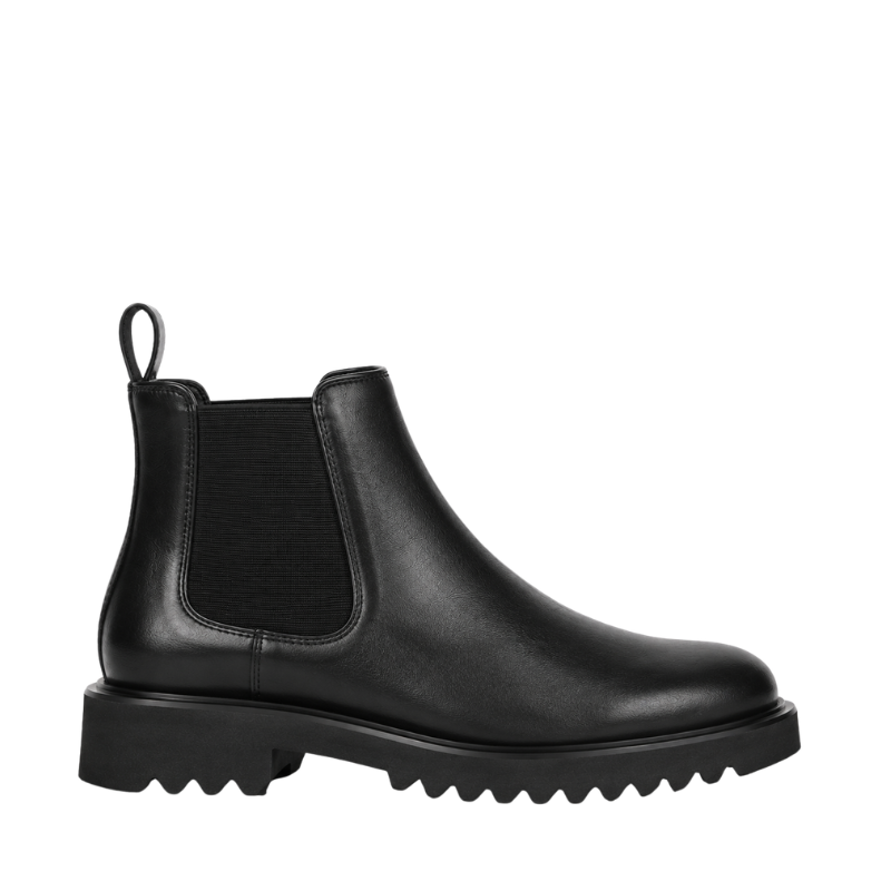 Classic Italian Chunky Lug Sole Chelsea Boots