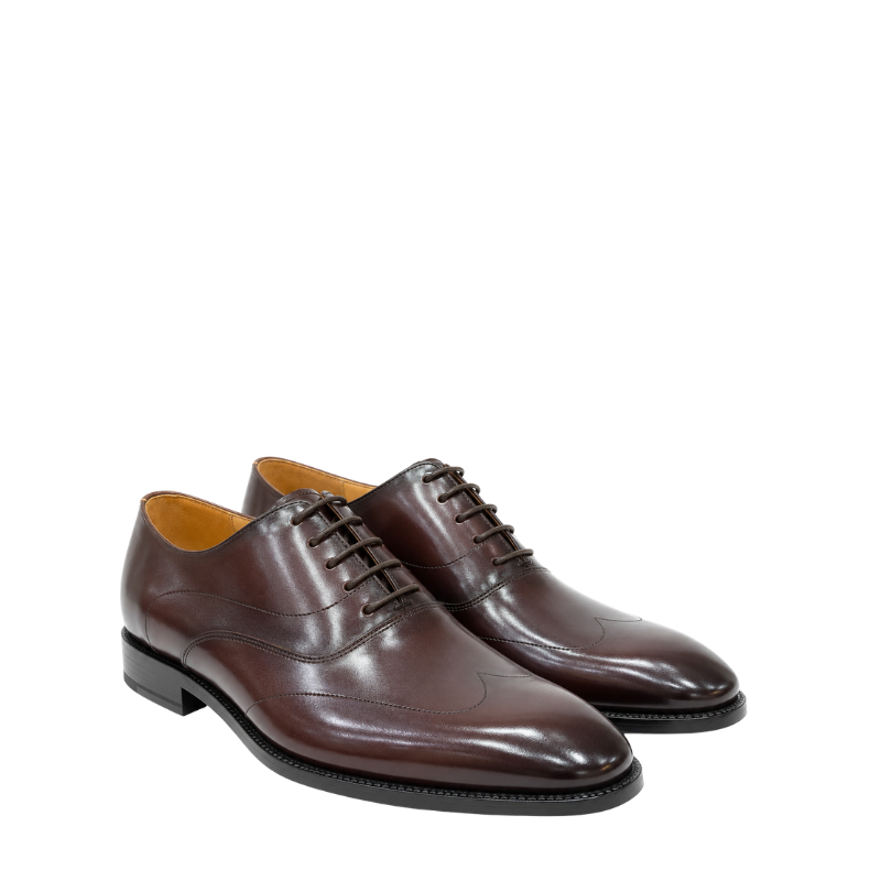 Classic Mahogany Italian Oxford Shoes