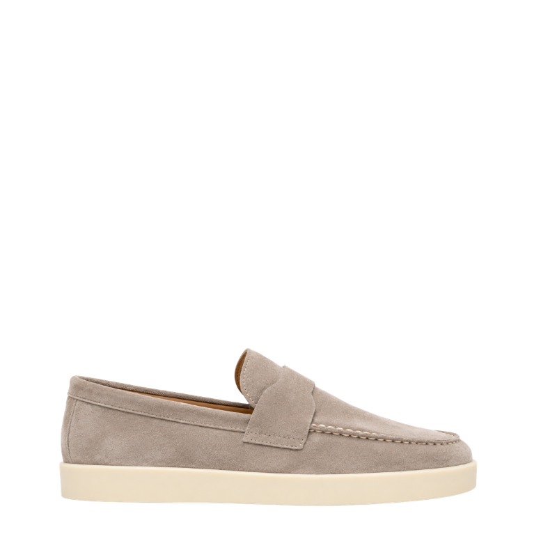 Classic Smooth Suede Craft Flat Sole Penny Loafer
