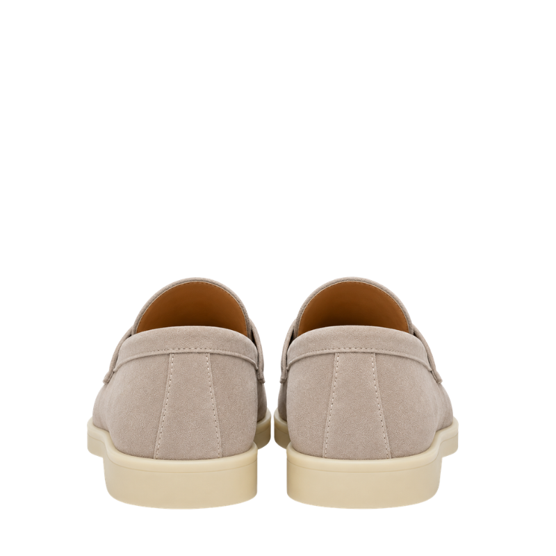 Classic Smooth Suede Craft Flat Sole Penny Loafer