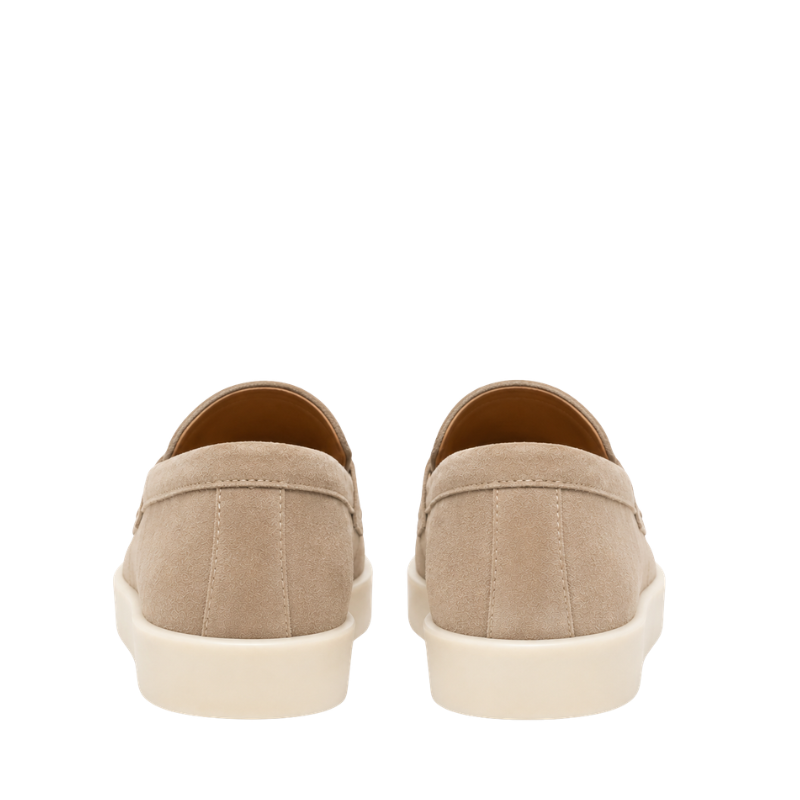 Classic Smooth Suede Craft Flat Sole Penny Loafer