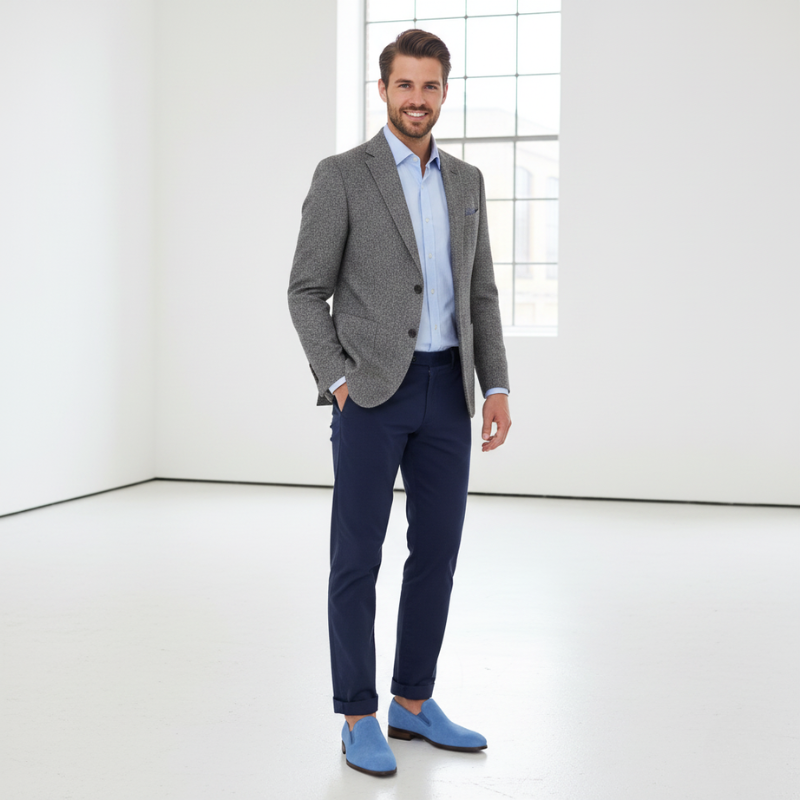 Classic Suede Gentlemen’s Slip On Loafers