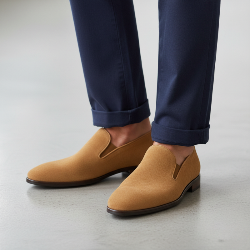 Classic Suede Gentlemen’s Slip On Loafers
