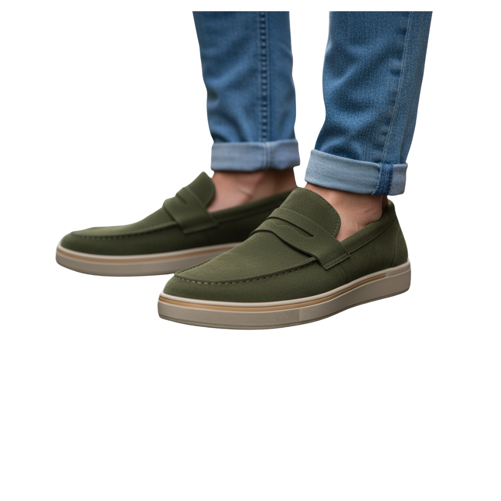 Classic Suede Italian Loafer with Modern Sole