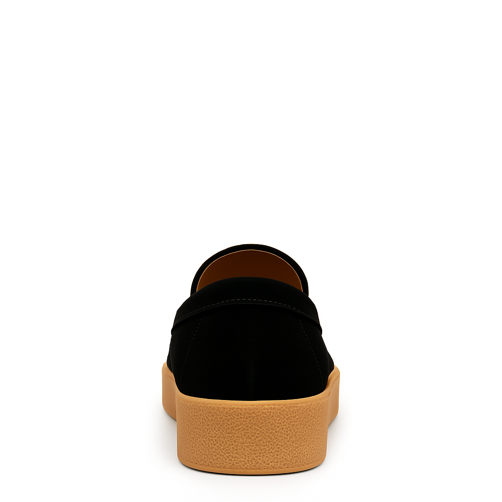 Men Suede Round Toe Loafer