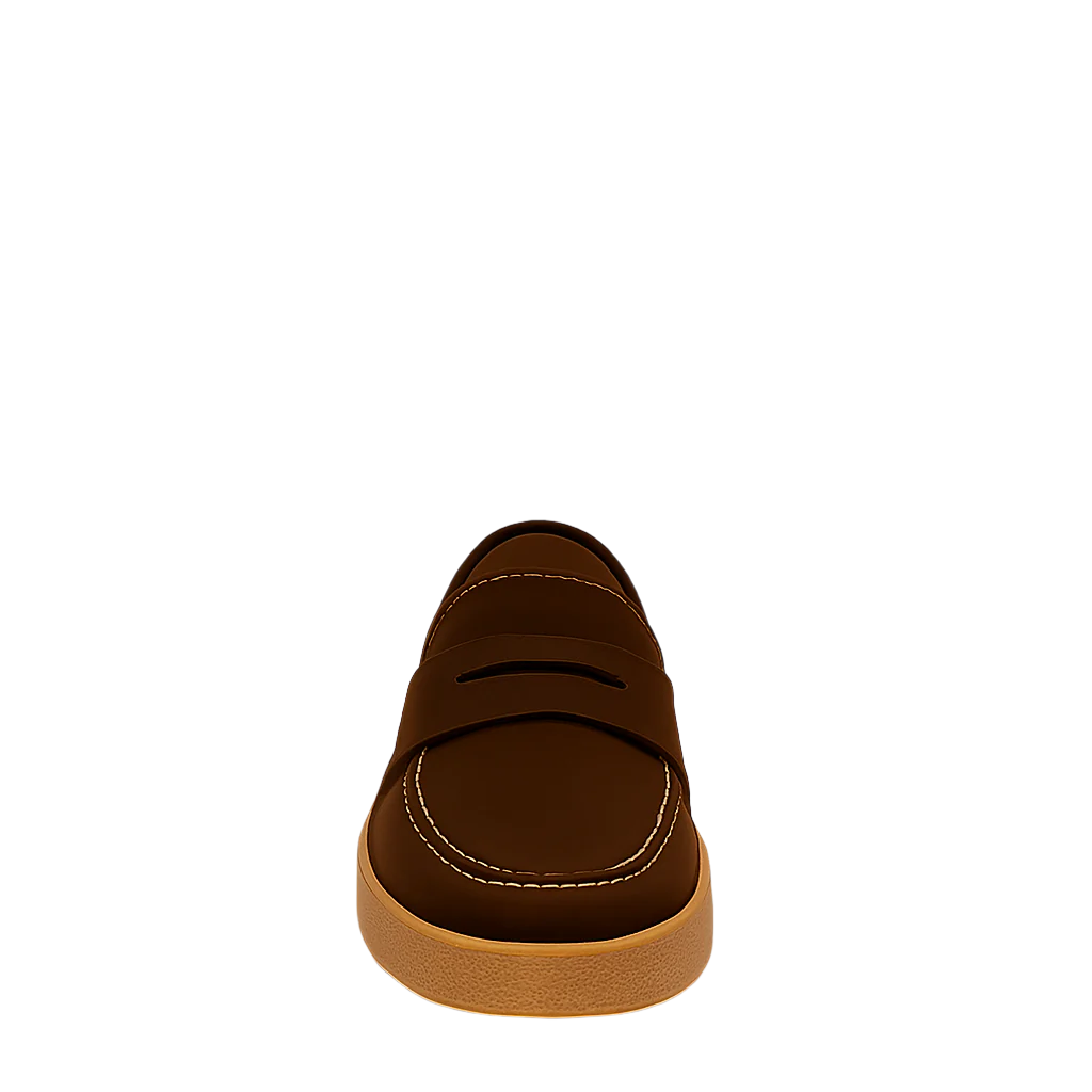Men Suede Round Toe Loafer