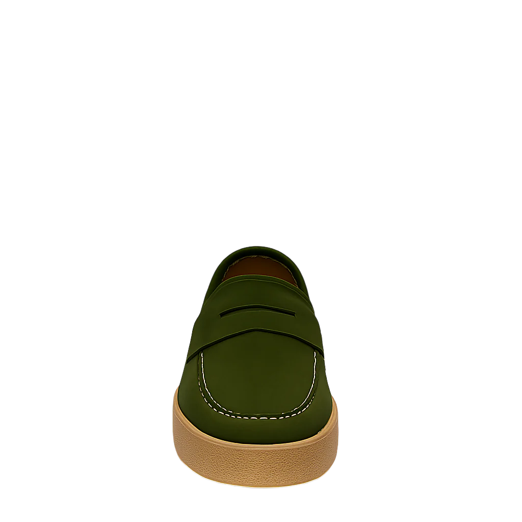 Men Suede Round Toe Loafer