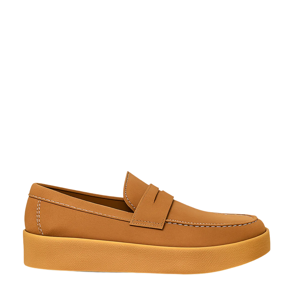 Men Suede Round Toe Loafer