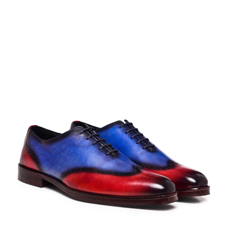 Crimson Azure Eclipse Regal Wingtip Brogue Oxford