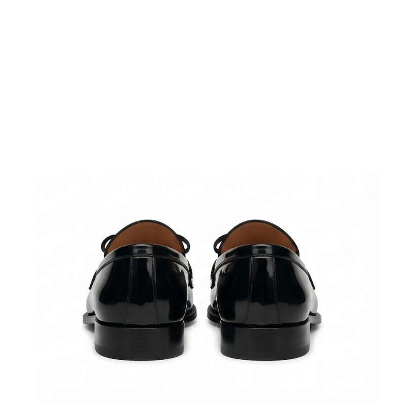 Croc Embossed Patent Leather Tassel Loafer