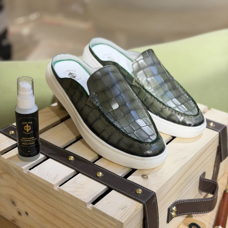 Croco Elegance Bold Comfort Mule