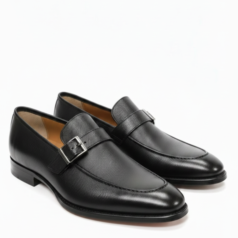 Crownline Italian Buckle Strap Dress Shoes