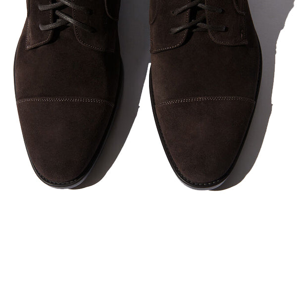 Derby Color Suede Leather High Ankle Boots