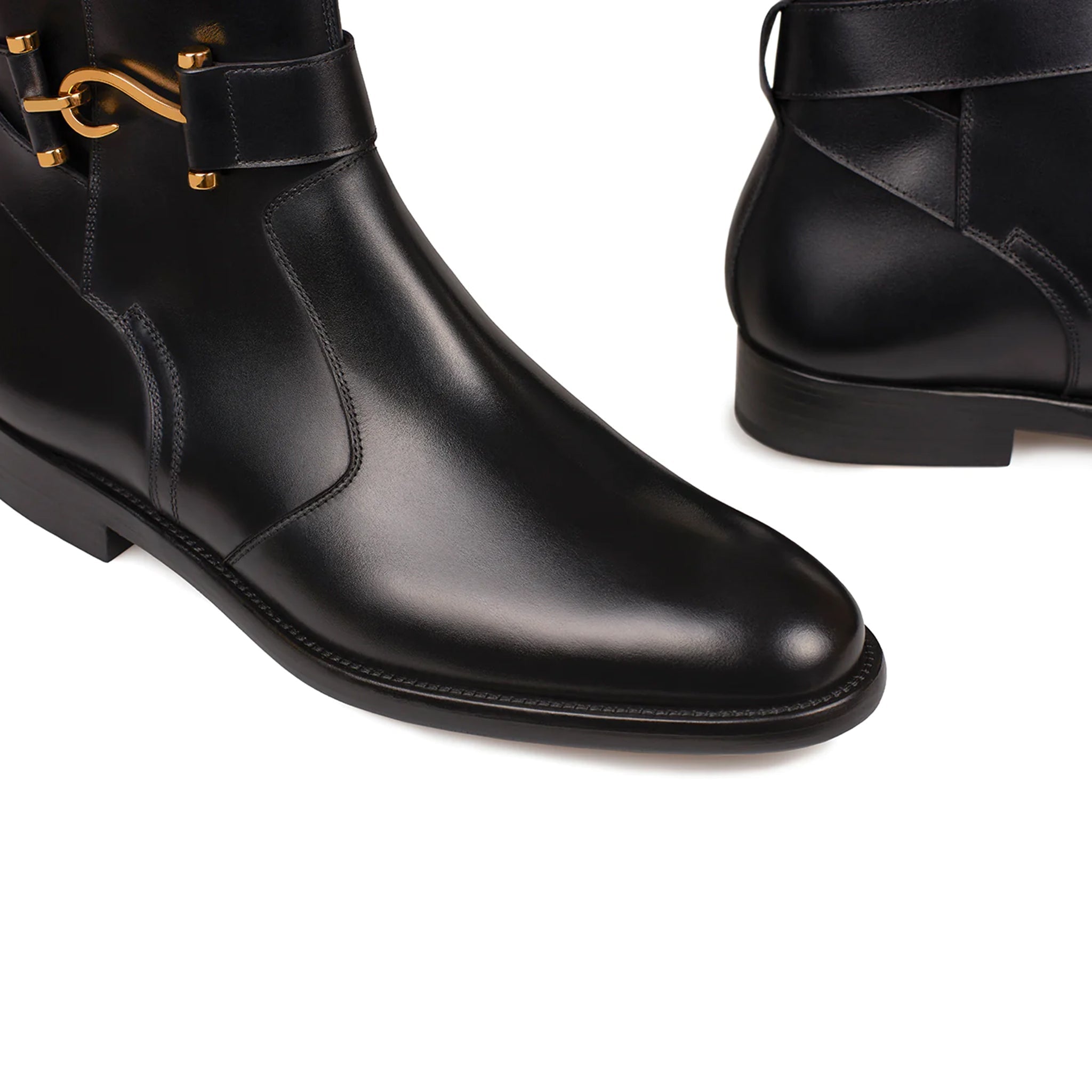 Genuine Leather High Ankle Boots