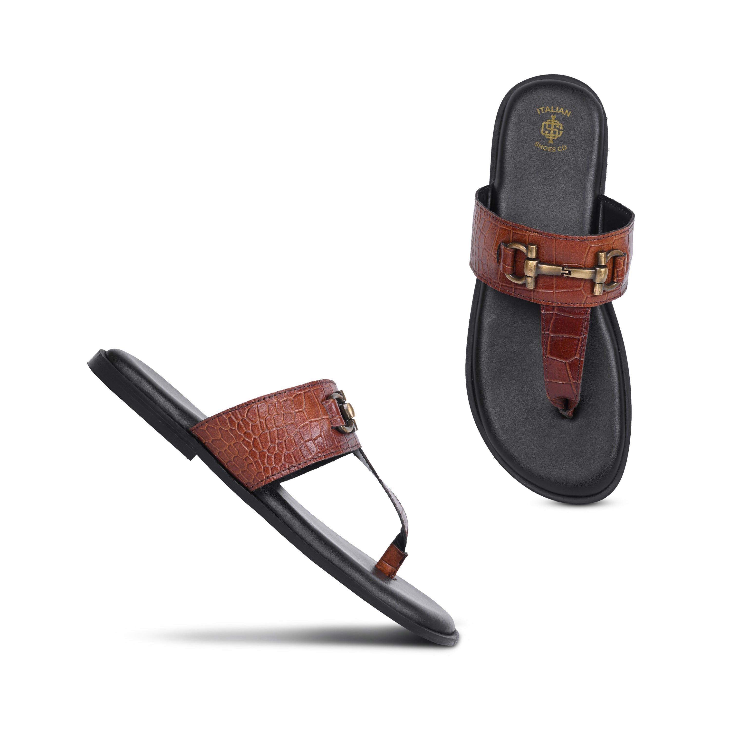 Croco Leather Slip on