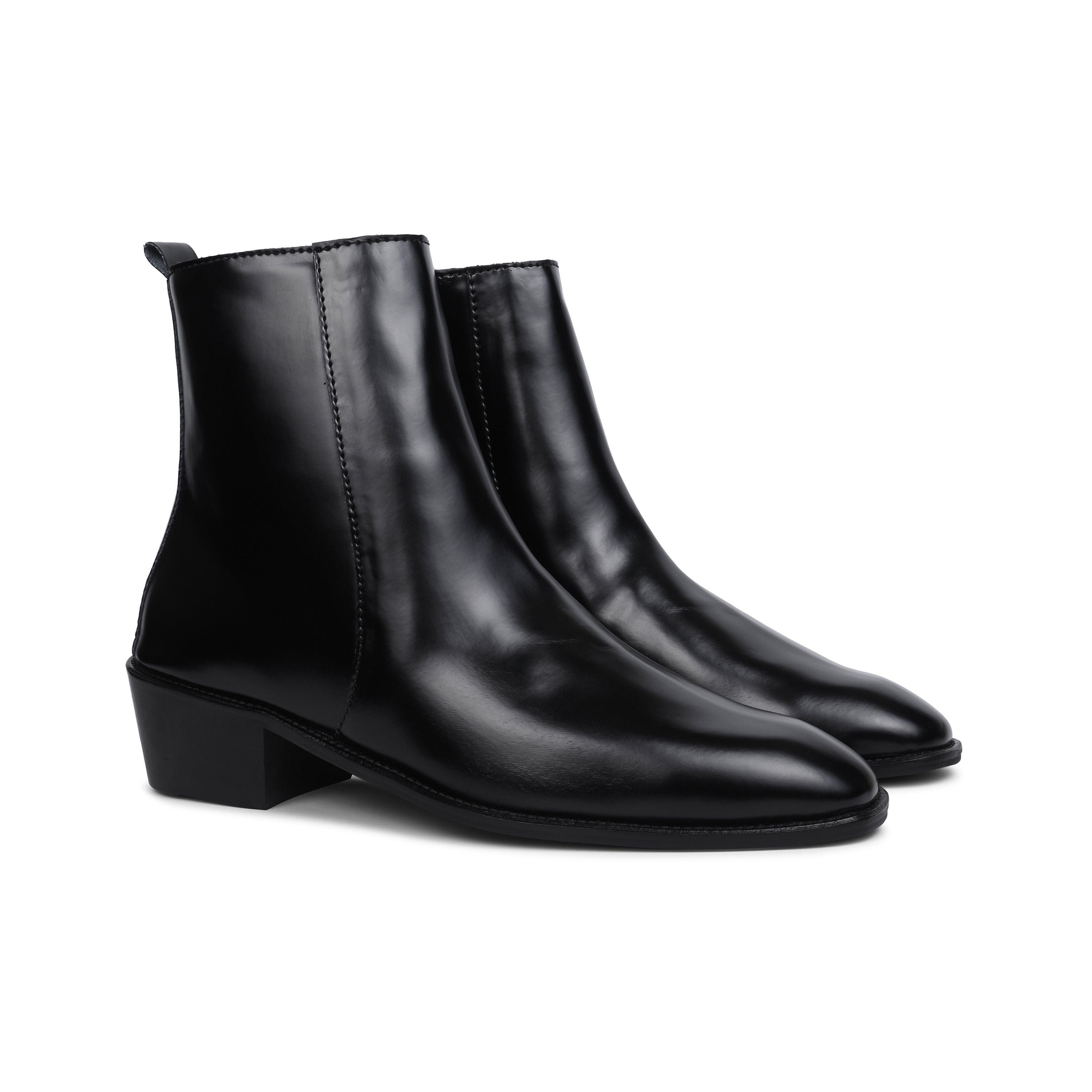 Soft Leather Cuban Boots