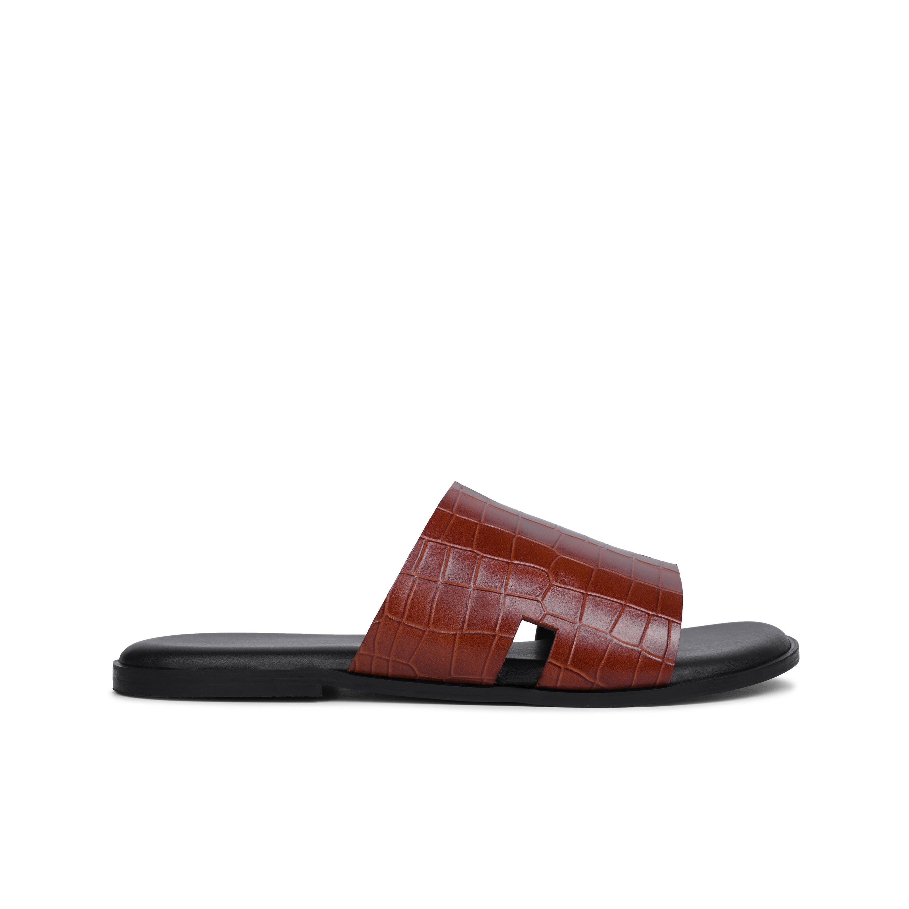 Croco Leather Slip on