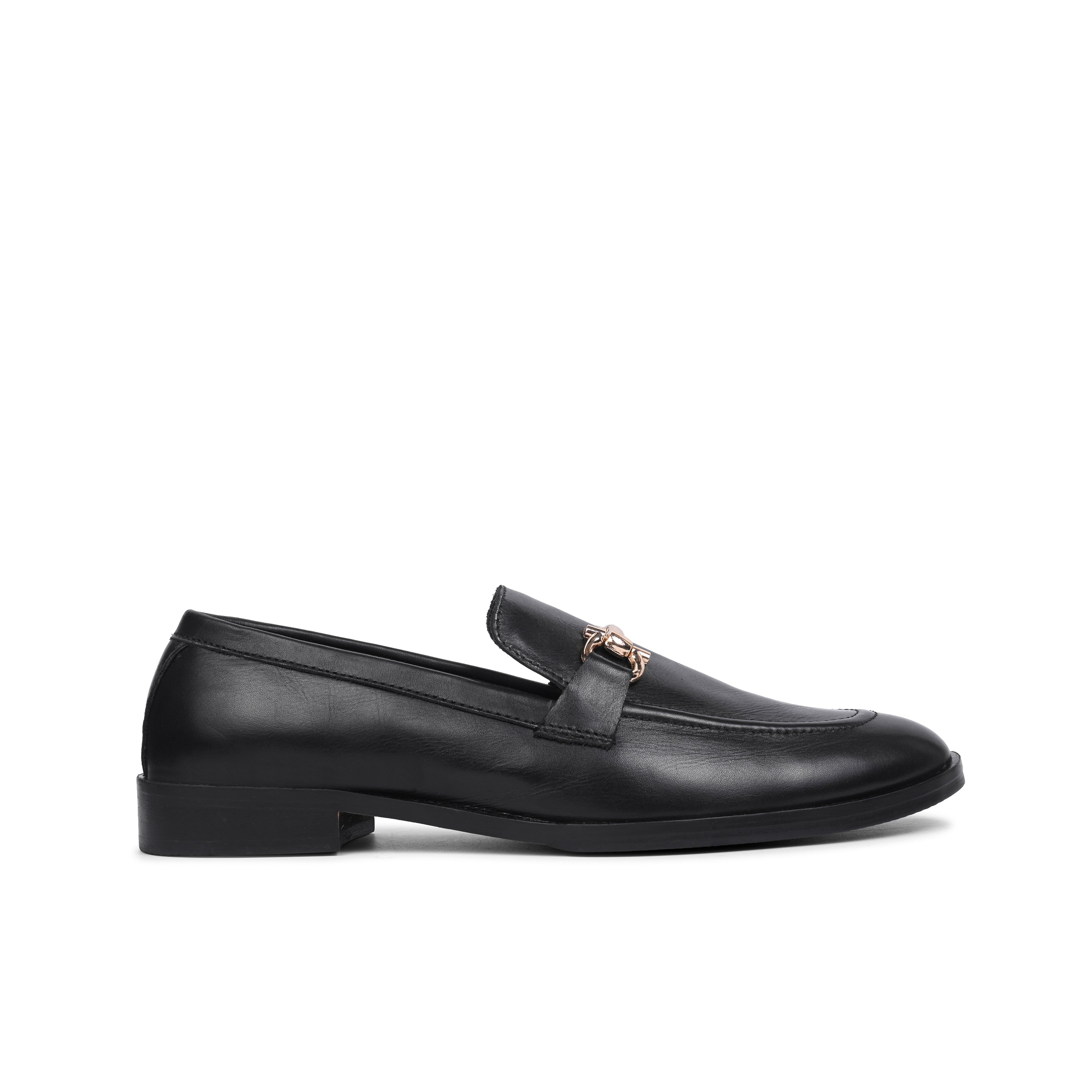Leather Buckle Loafer