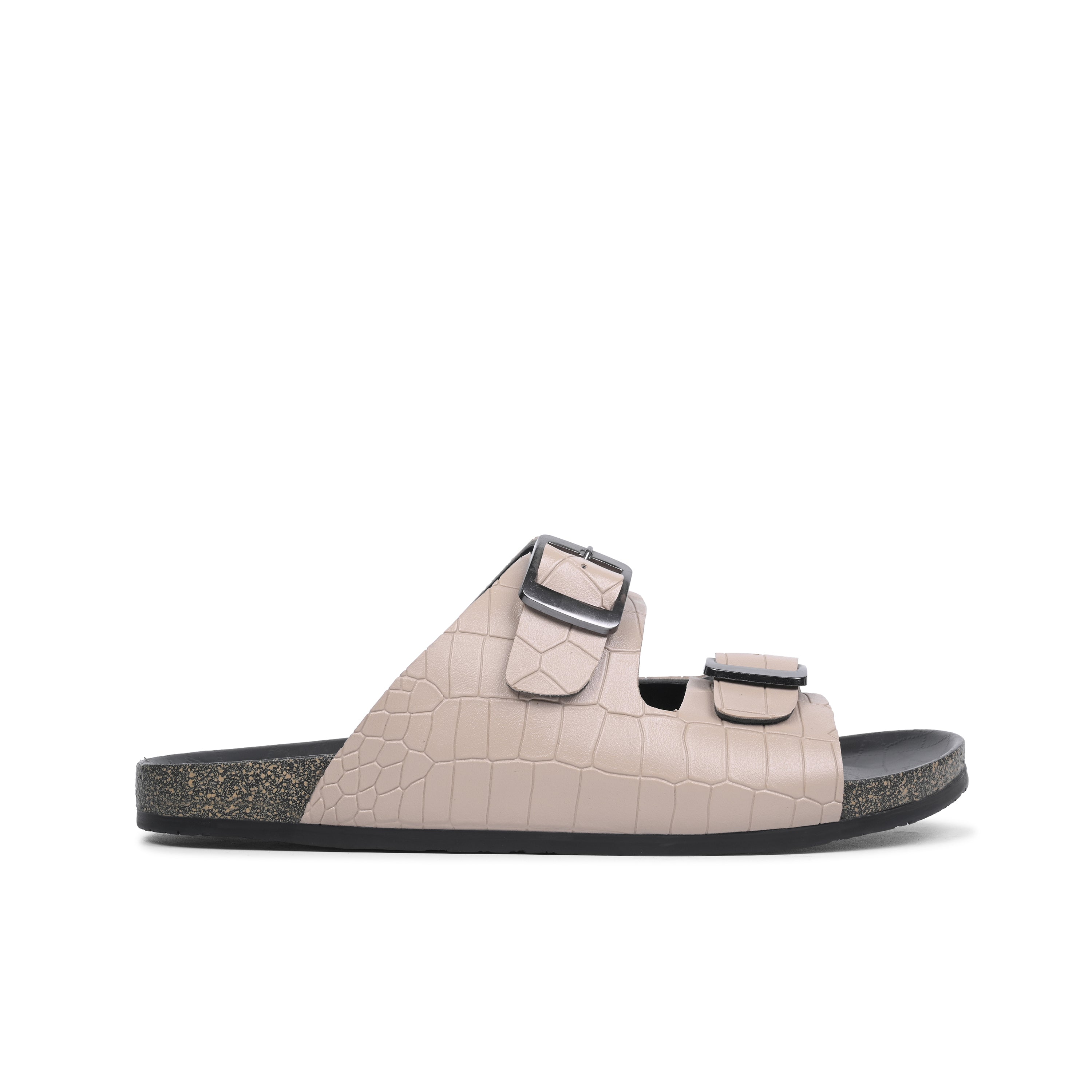 Croco Texture Mules