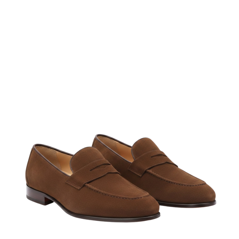 Elegant Luxury Inspired Suede Penny Loafers