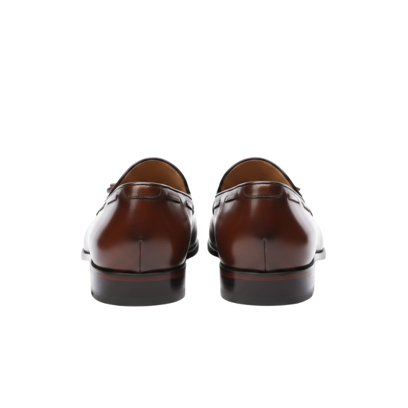 Elegant Tradition Leather Classic Tassel Loafers