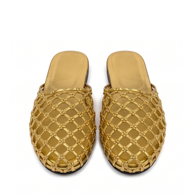 Elegant Woven Slip-On Comfort Flats