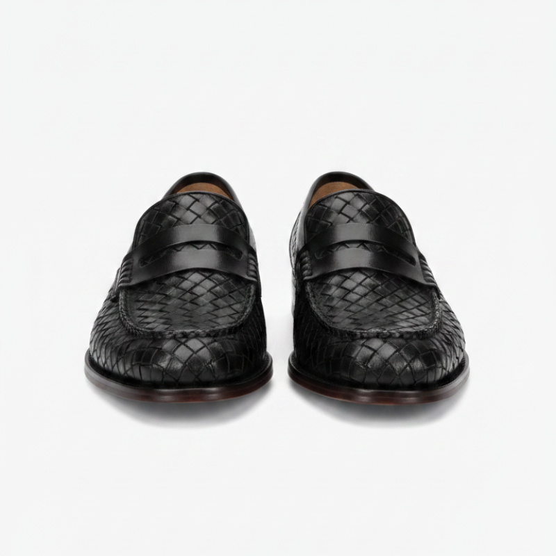 Elite Essence Classic Penny Strap Leather Loafers
