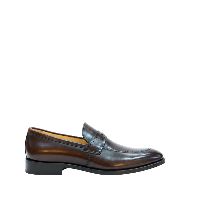 Engraved Heritage Leather Penny Loafers