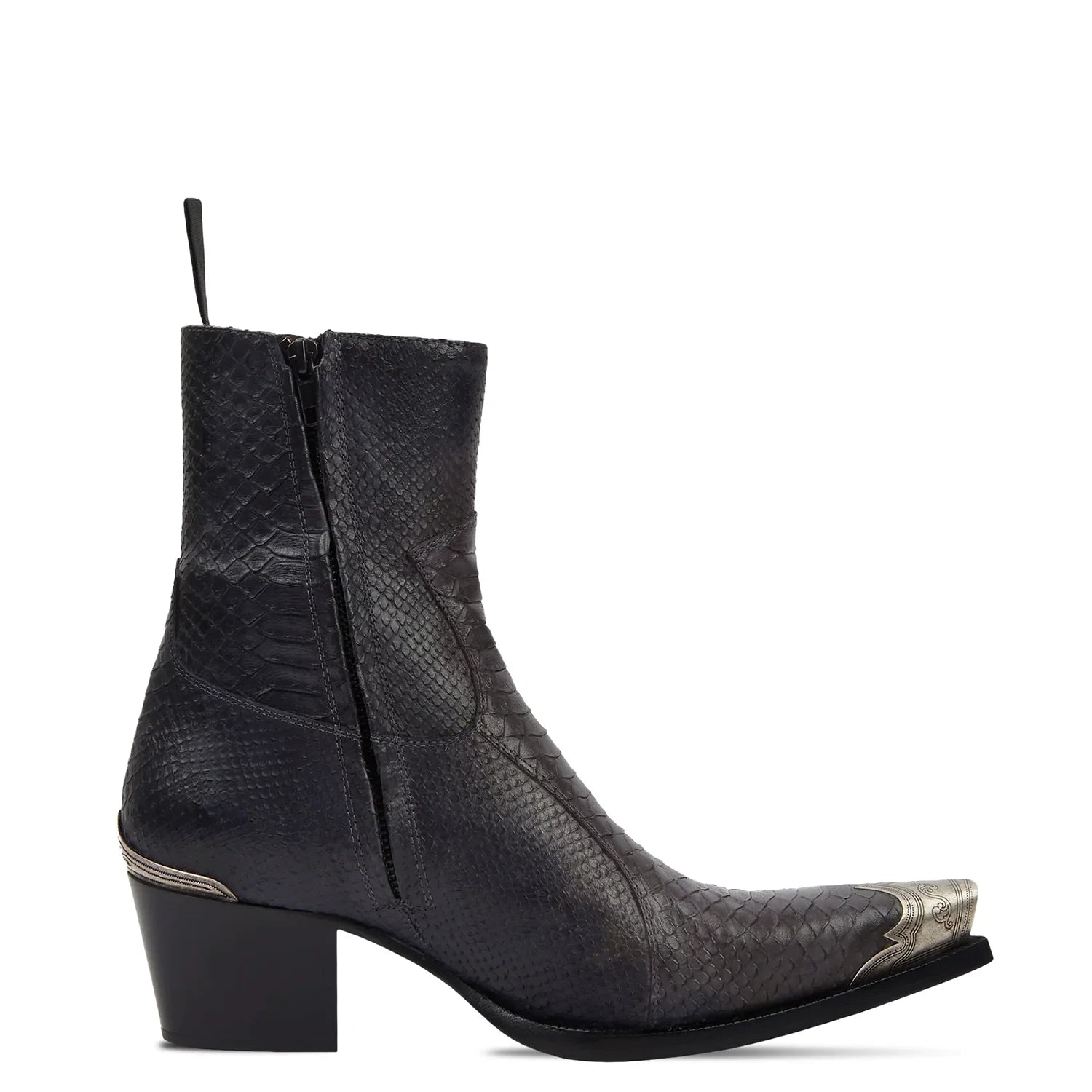 Raven Python Hand Dyed Leather Shoe for Men