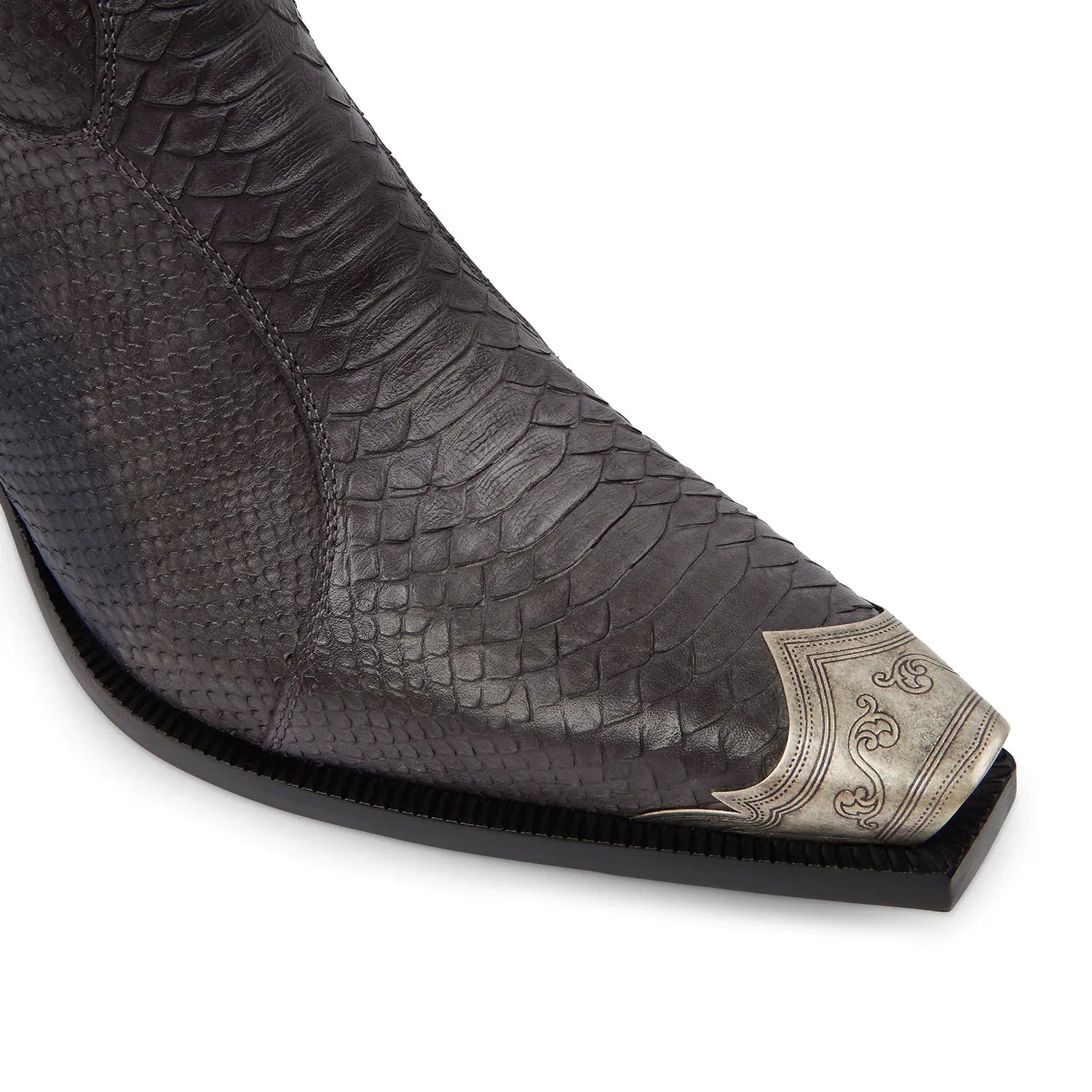 Raven Python Hand Dyed Leather Shoe for Men