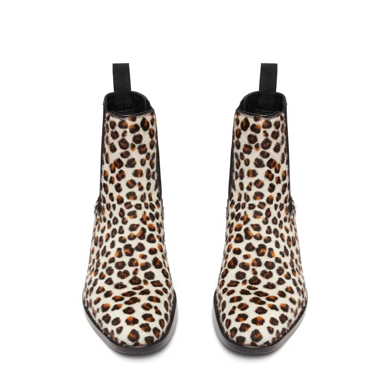 Chelsea Boot Leopard Print Pony Hair
