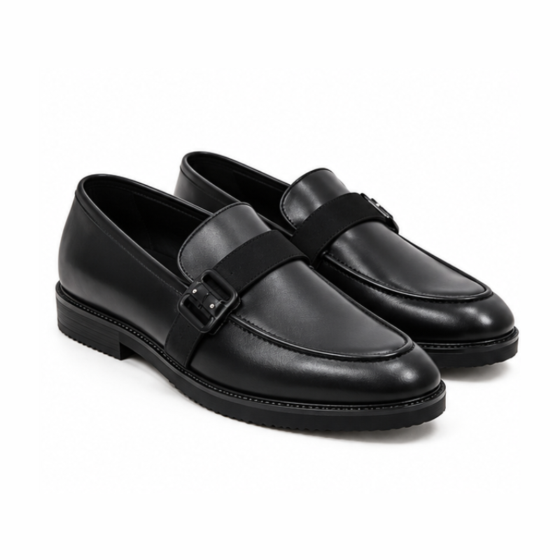 Ferrano Eclipse Leather Buckle Loafers