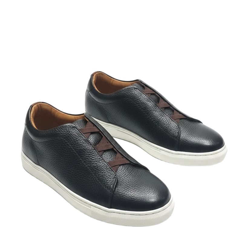 Regal Nero Luxe Slip On Sneakers