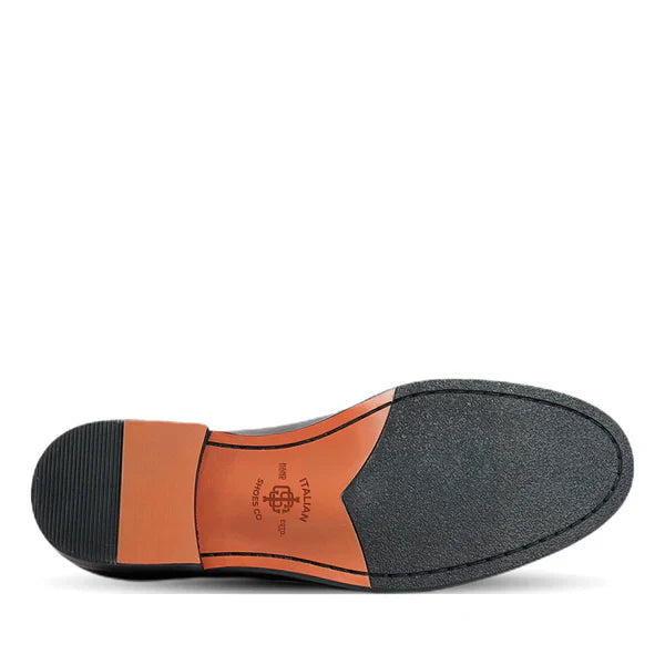 Brown Horsebit Slip On Loafers