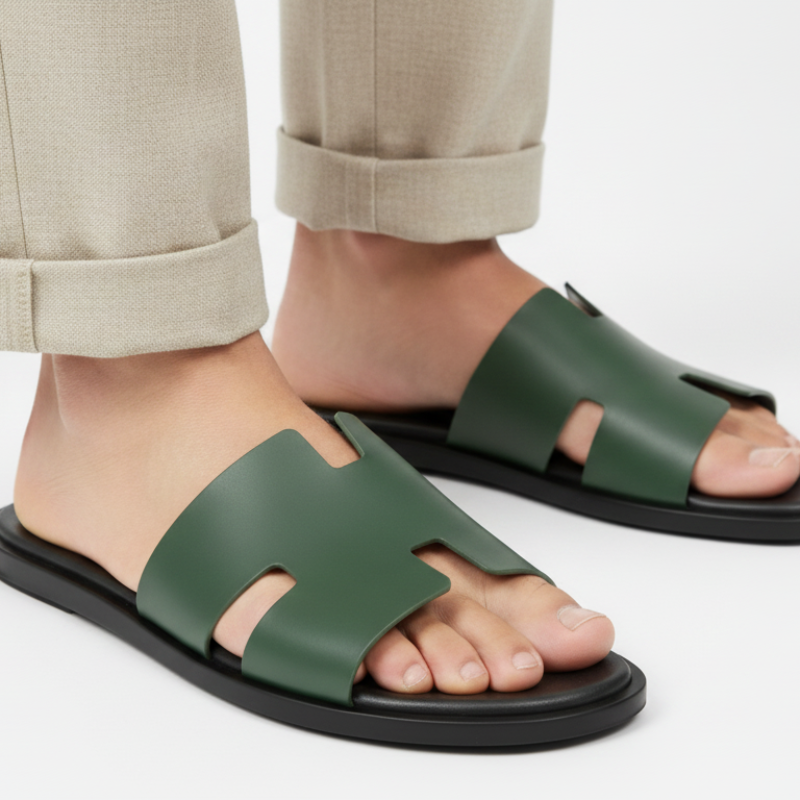 H style Luxe Leather Italian Elegance Slipper