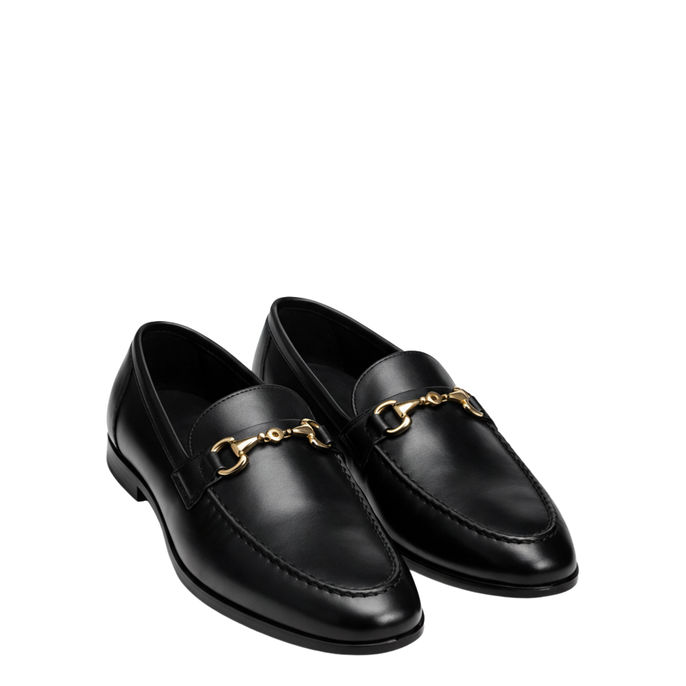 Classic Horsebit Loafers with Gold Hardware