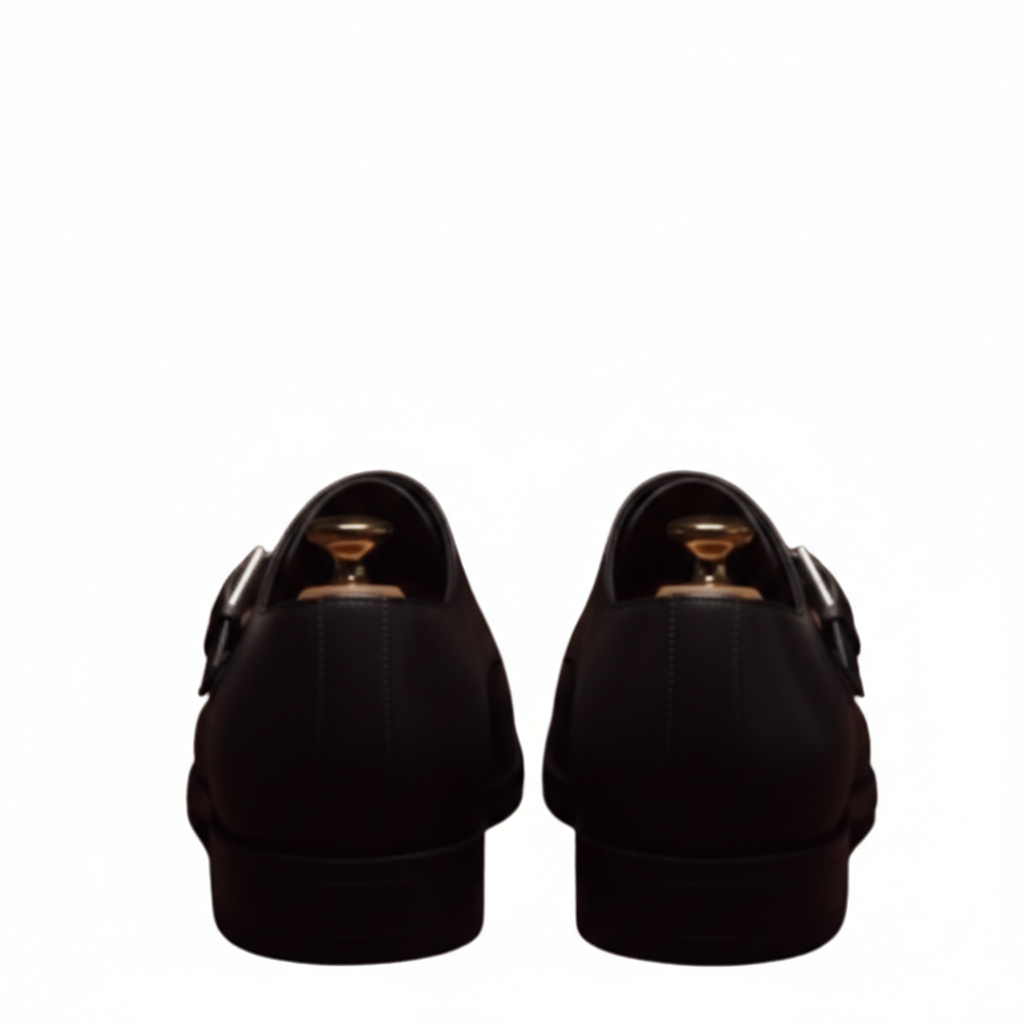 Classic Obsidian Monkstrap Shoes
