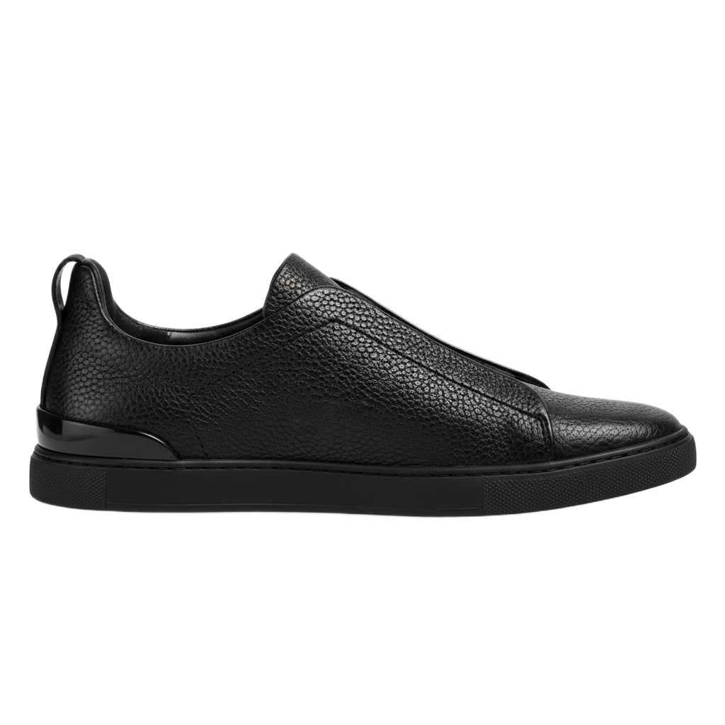 Triple Stitch Leather Pebble Luxe  Sneaker