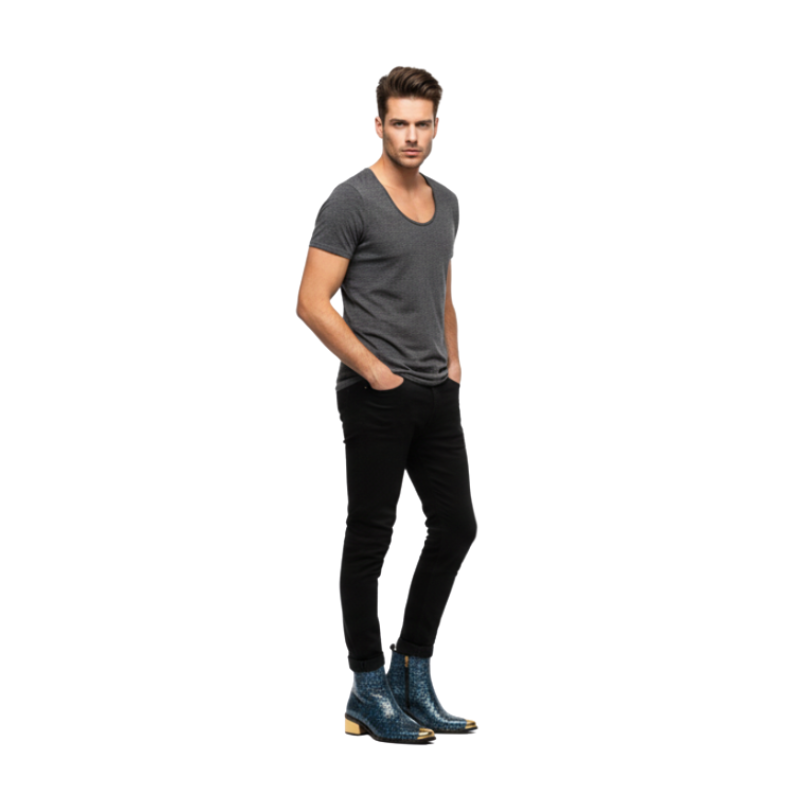 Royale Veleno Python Golden Toe Boot