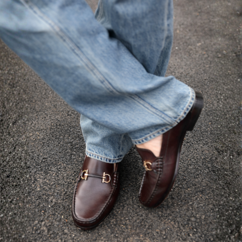 Mens Italian Edition Horsebit Loafers