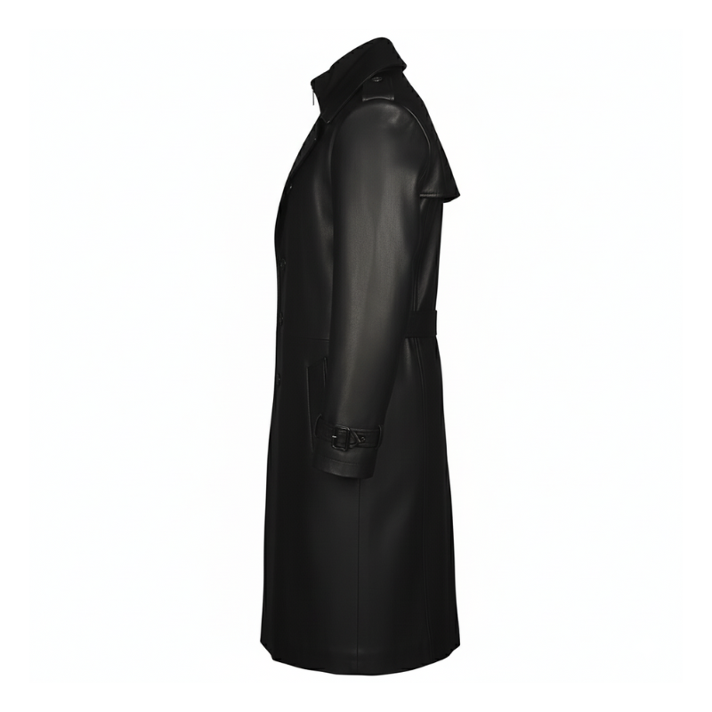 Regal Phantom Full Length Leather Trench Coat