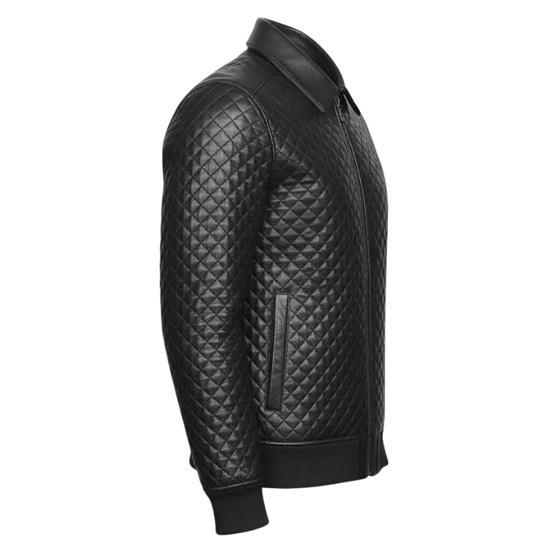 Men s Diamond Forge Luxe Quilted Leather Jacket