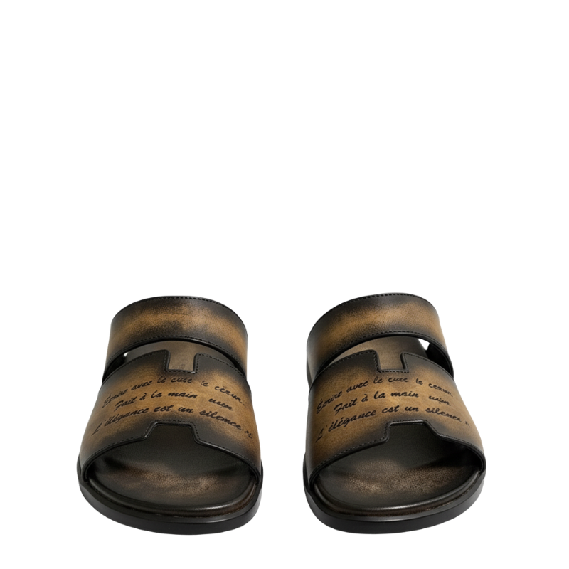 Italian H cut Design Luxe Slippers