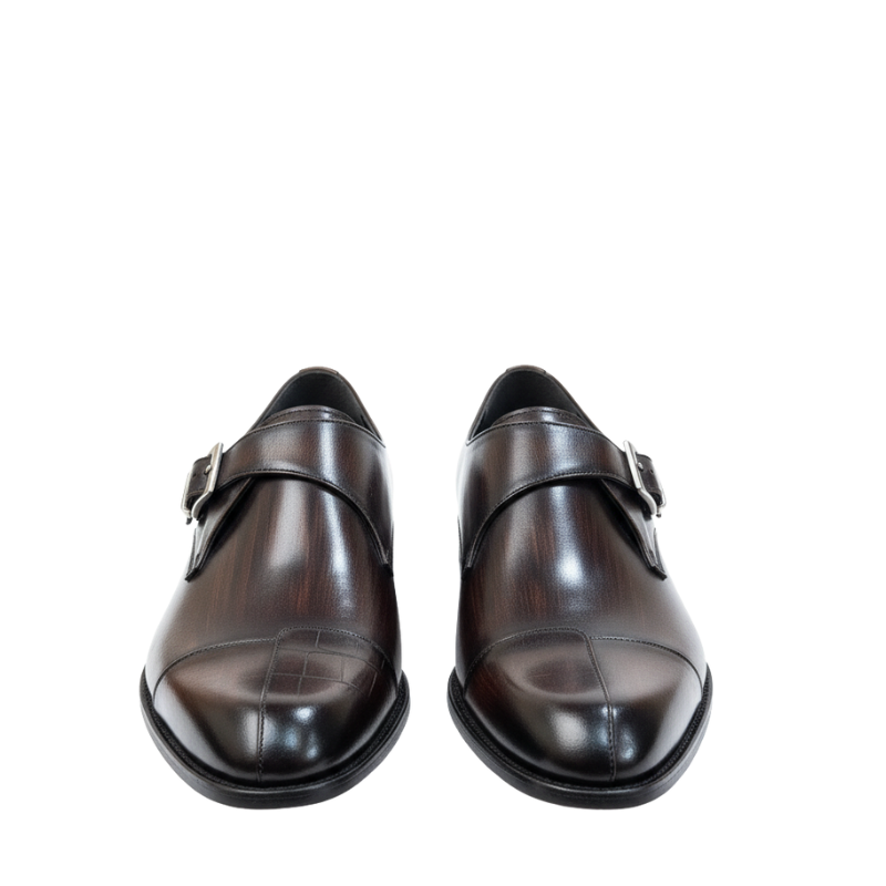 Luxury Patina Monk Strap Shoes