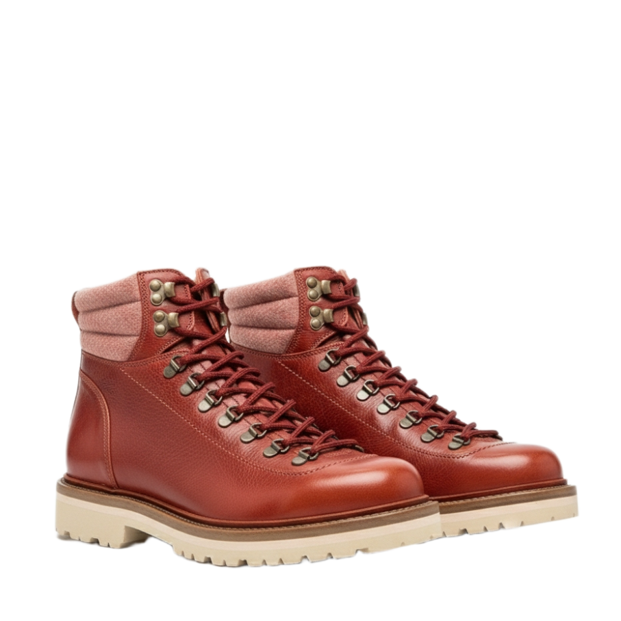 Padded Ankle Lace-Up boots