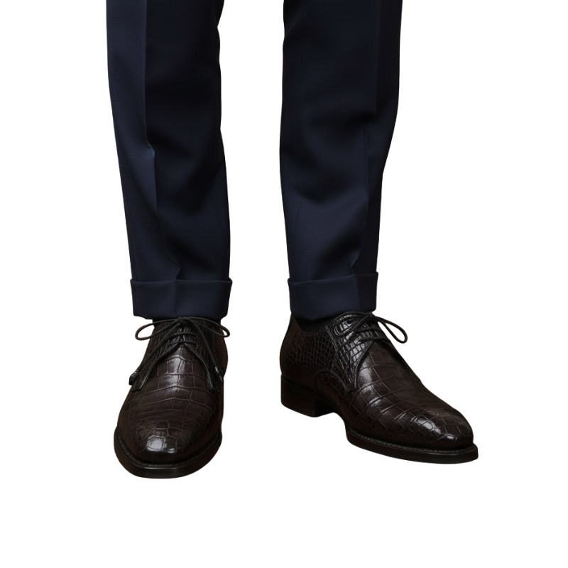 Men s Regal Obsidian Croc Oxfords