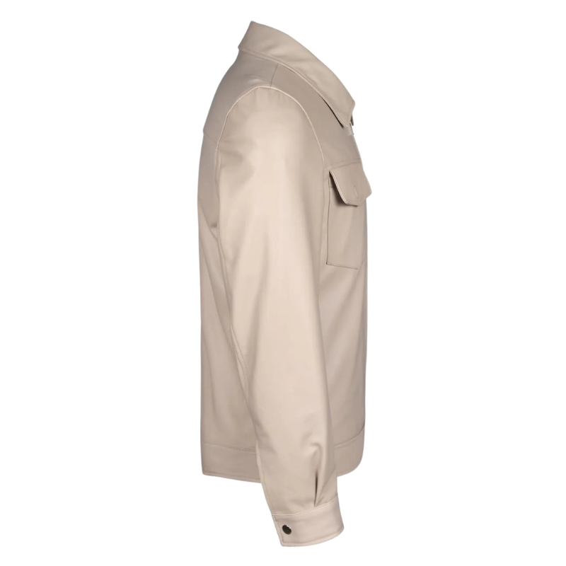 Men's Urban Minimalist Leather Jacket