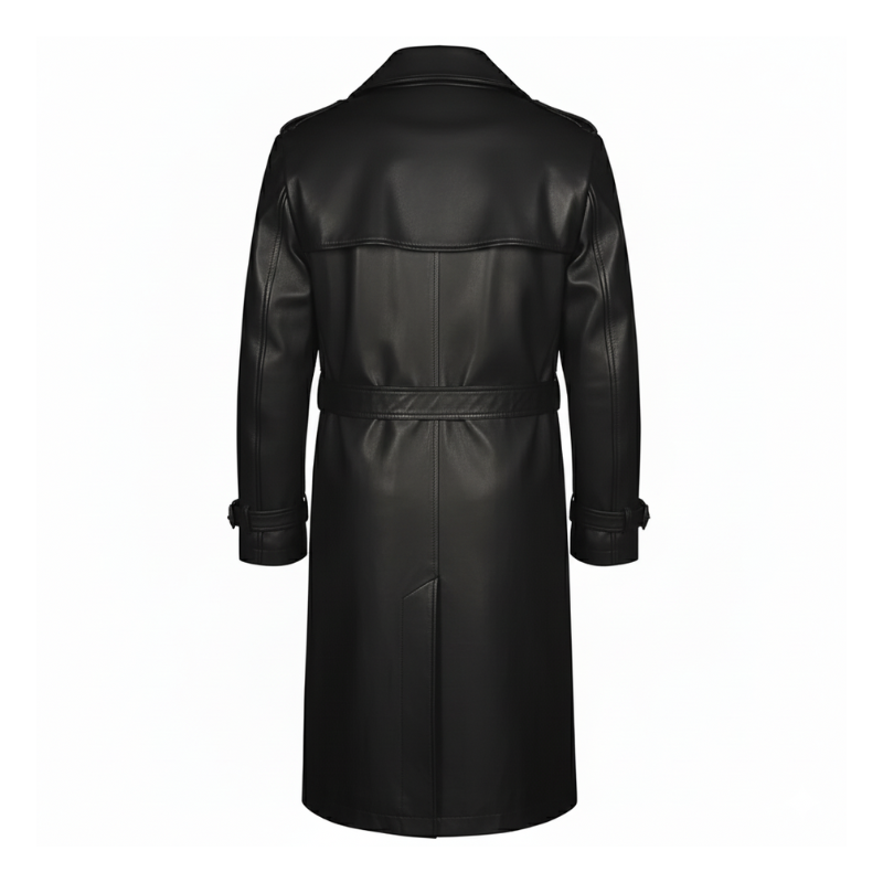 Regal Phantom Full Length Leather Trench Coat